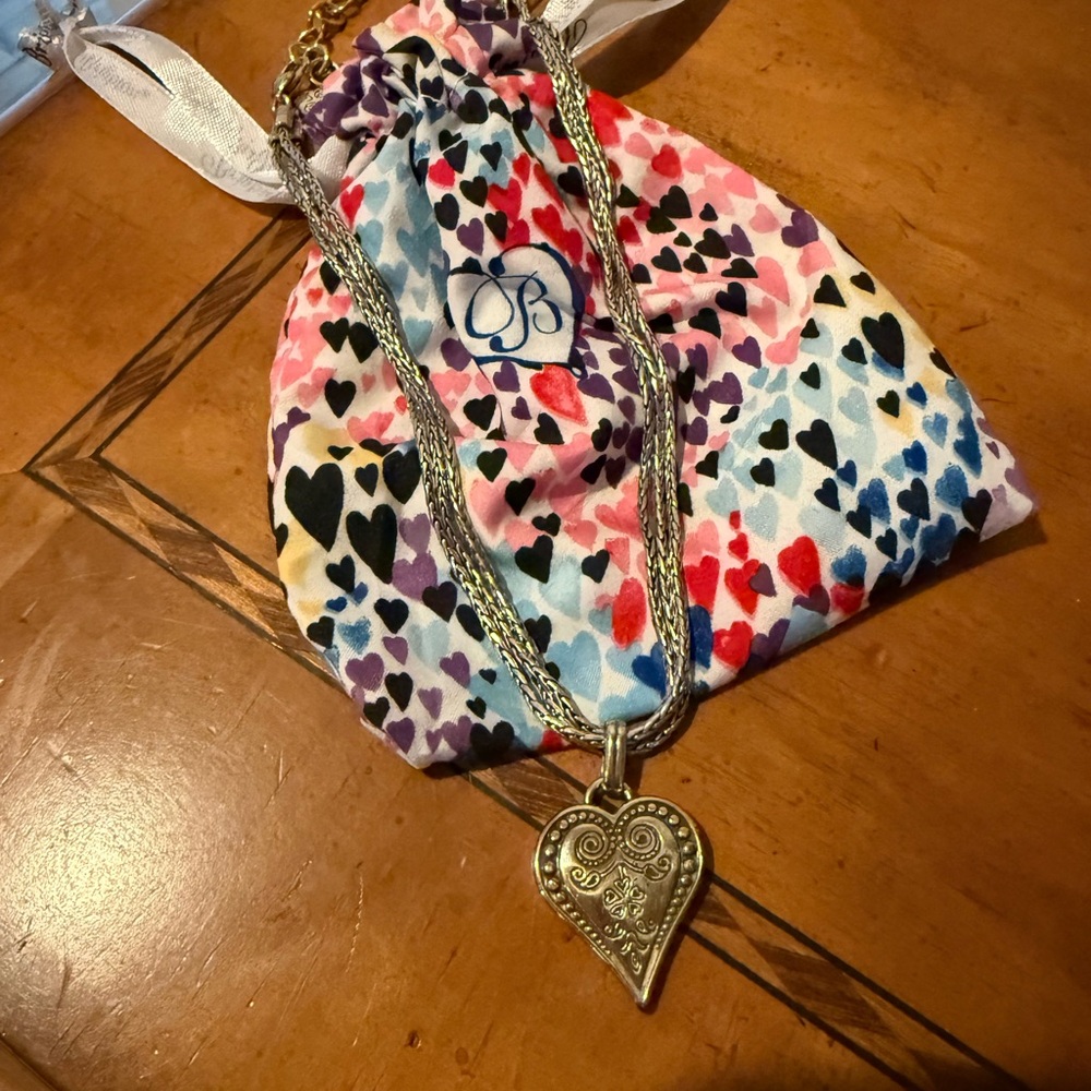 Brighton Gold Heart Pendant Multi-Chain Necklace